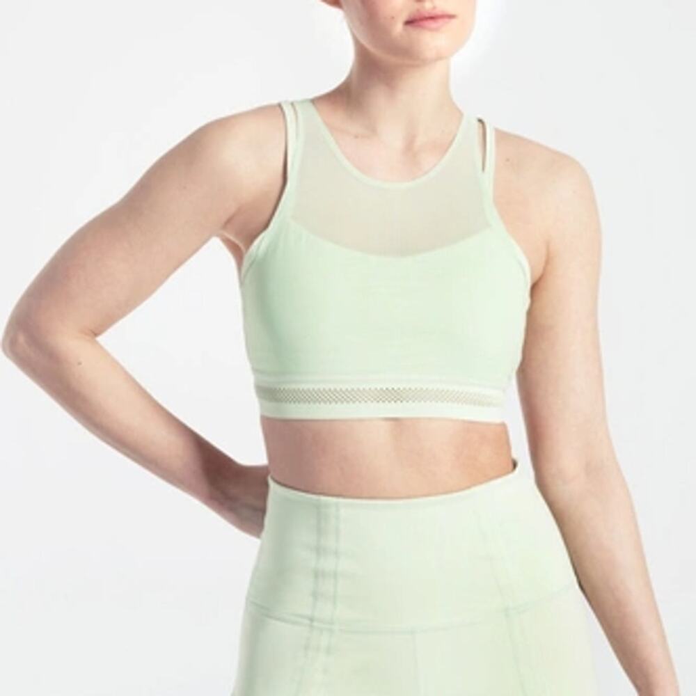 Lole Women's Matcha Green Balance Stretch Sports Bra Size S